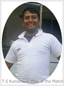 T.S. Kumaravel, Man of the Match, LST20
