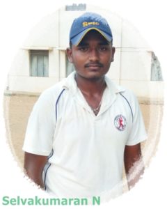 Selvakumaran N, Player Sir Robert Stanes MC