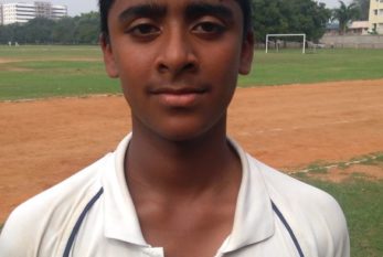 Siddharth hit an unbeaten ton